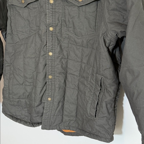 The American Outdoorsman Quilted Field Jacket Men’s XL Gray Brown Fall Layering - Picture 4 of 12